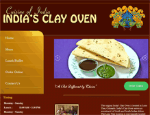Tablet Screenshot of indiasclayoven.com
